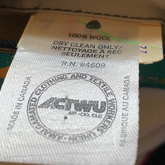 Club International Couture Wool Blazer Double Breasted Navy Blue Size 42 Tall - Picture 13 of 16